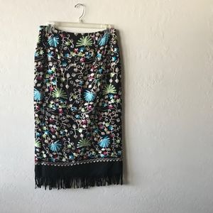 MULTI-COLORED SKIRT BY INTRIGUING THREADS!